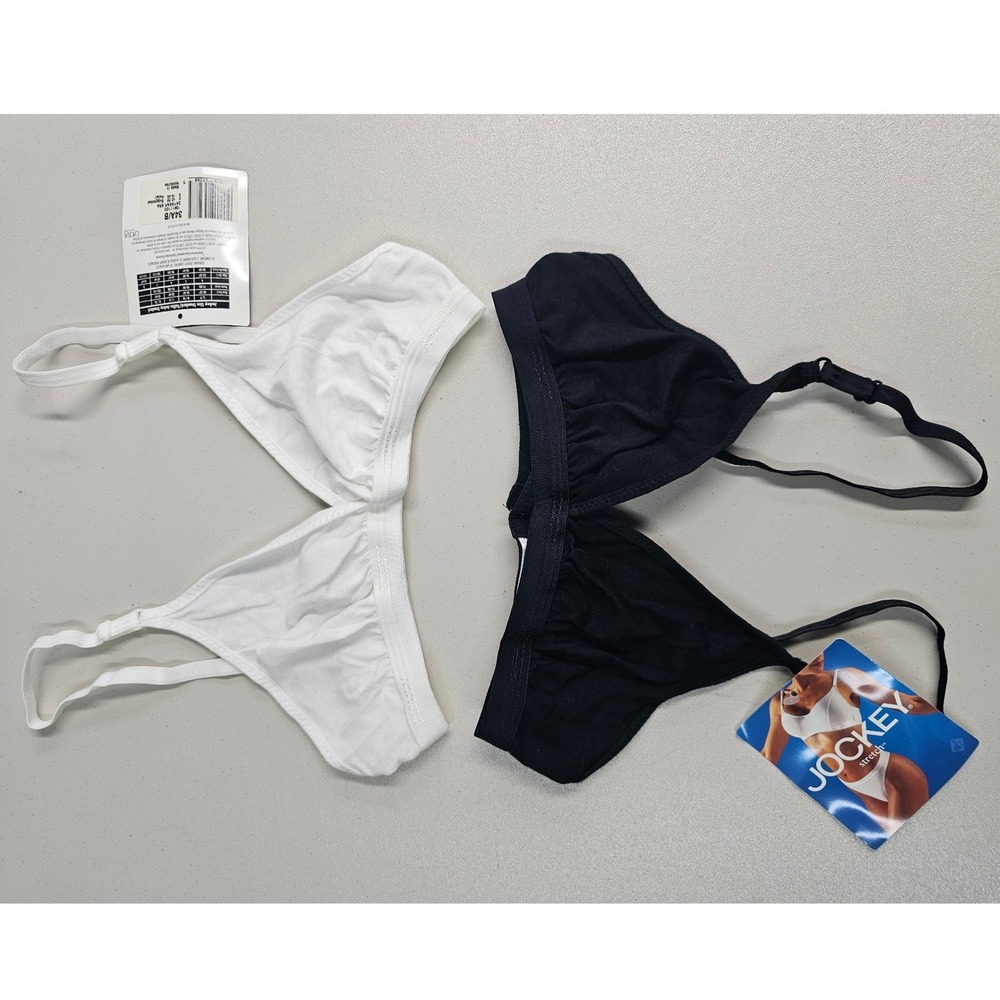 Jockey Vintage 1999 Daywear Bralette 2 Pack Black White 34A/B 001581/001